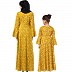 Matching Umbrella dress combo abaya for mother and daughter- Mustard printed Matching Umbrella dress combo abaya for mother and daughter- Mustard printed